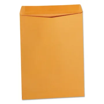 Catalog Envelope, #10 1/2, Square Flap, Gummed Closure, 9 x 12, Brown Kraft, 250/Box