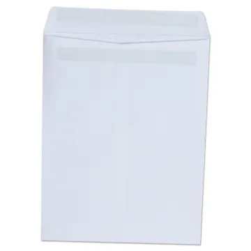Self-Stick Open-End Catalog Envelope, #10 1/2, Square Flap, Self-Adhesive Closure, 9 x 12, White, 10