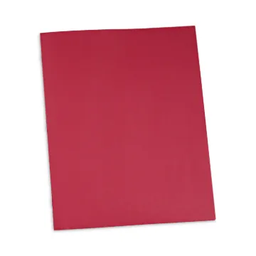 Two-Pocket Portfolios with Tang Fasteners, 11 x 8 1/2, Red, 25/Box