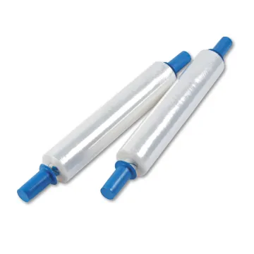 Stretch Film w/Cushioned Handles, 20" x 1000ft, 20mic (80-Gauge), 4/Carton