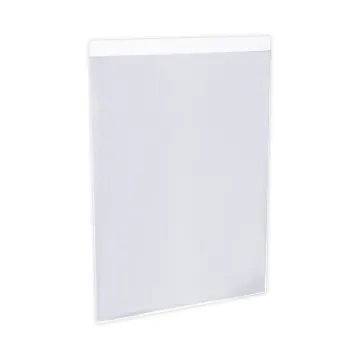 Wall Mount Sign Holder, 8 1/2" x 11", Vertical, Clear