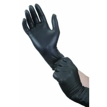 BLACK NITRILE POWDER FREE GLOVES X-LG 6.0MIL 10PK/100PR