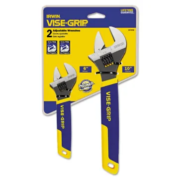 IRWIN 2078700 Adjustable Wrench Set, ProTouch Grip Handle