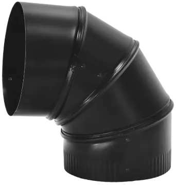 Imperial BM0013 Stove Pipe Elbow, 90 deg, 5 in, Steel