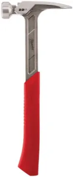 Milwaukee 48-22-9023 Framing Hammer, 22 oz Head, Straight Head, Steel Head, 15 in OAL