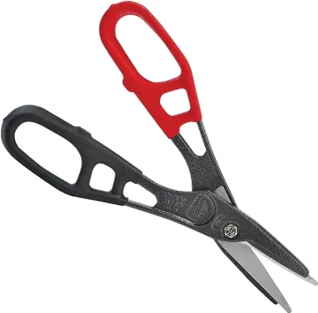 Malco Andy Snip MV12 Combination Snip, 12 in OAL, 3 in L Cut, Left, Right Cut, Steel Blade, Vinyl Gr