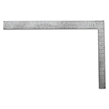 Aluminum Carpenter Squares, 16 in x 24 in, 1/8 in @ 1 in, Aluminum