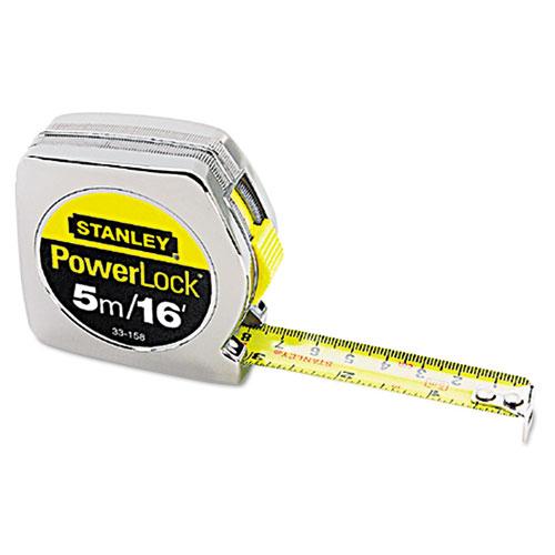 Powerlock Tape Rules Wide Blade, 3/4 in x 5 m/16 ft Plastic Express Inc.