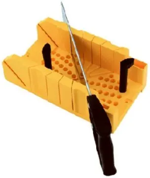 STANLEY 20-600 Clamping Mitre Box, 14 in W Cutting, 45/90 deg, 45 deg Face Angle, 22.5 deg Octagonal