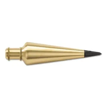 STANLEY 47-973 Plumb Bob, 8 oz, Brass, Lacquered
