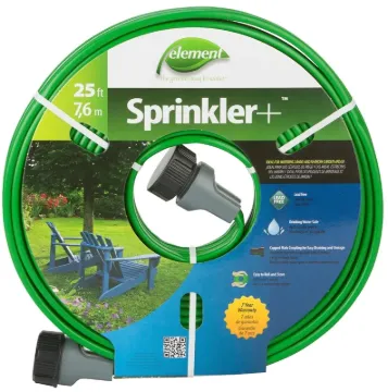 SWAN ELTECV025 Sprinkler Hose, 25 ft L, Rubber, Black