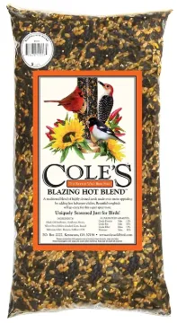 Cole's Blazing Hot Blend BH05 Blended Bird Seed, 5 lb Package, Bag