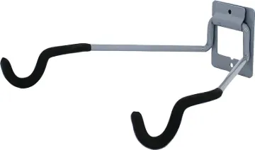 CRAWFORD FSR13 Flip Up Storage Rack Bike Hanger, 50 lb, Plastic, Black