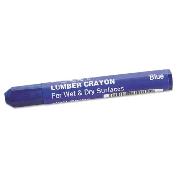 Lumber Crayons, 1/2 in X 4 1/2 in, Blue