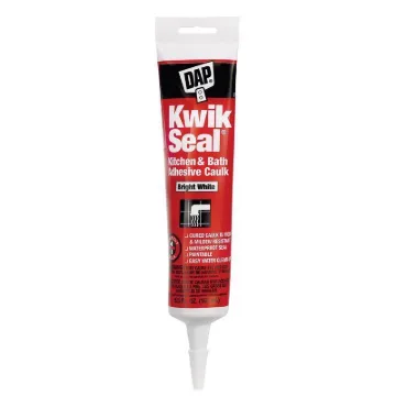 DAP KWIK SEAL 18001 Adhesive Caulk, White, -20 to 150 deg F, 5.5 oz Package, Tube