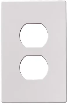 Eaton Wiring Devices PJS8W Wallplate, 4-1/2 in L, 2-3/4 in W, 1-Gang, Polycarbonate, White, High-Glo