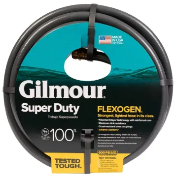 Gilmour 874001-1001 Garden Hose, 100 ft L, Green