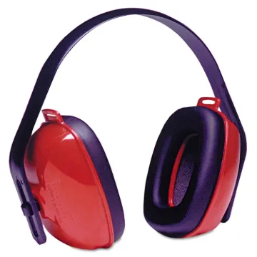QM24PLUS Earmuff, 25 dB NRR, Red, Over-the-Head