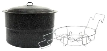 Granite Ware F0709-2 Canner, 33 qt Capacity, Steel, Porcelain Enamel-Coated
