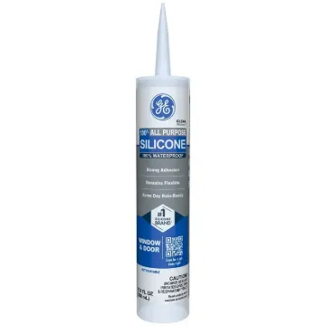 GE Silicone I GE012A Silicone Caulk, Clear, 10.1 oz Package, Cartridge
