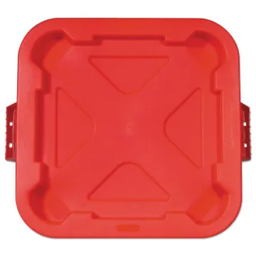 Square BRUTE Lid, 21.88w x 21.88d x 2.13h, Red