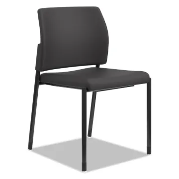 Accommodate Series Guest Chair, 23.25" x 22.25" x 32", Black Seat, Black Back, Black Base, 2/Carton