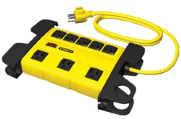 6ft 8-outlet metal power block