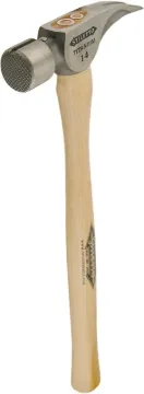 STILETTO TiBone TI14MS Framing Hammer, 14 oz Head, Straight Claw, Milled Head, Titanium Head
