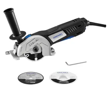 Dremel Ultra Saw US40-04 Corded Compact Saw Tool Kit with 3 Cutting Wheels and Auxiliary Handle
