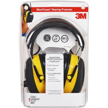 3M TEKK Protection 90541 Earmuff, 22 dB NRR, Black/Yellow