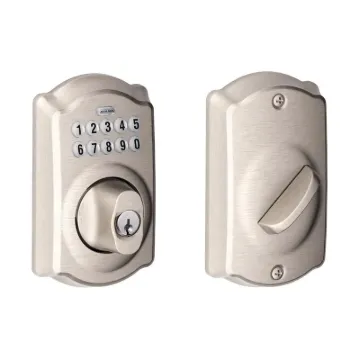 Schlage BE365VCAM619 Keypad Deadbolt, 2 Grade, Zinc, Aged Bronze, 2-3/8, 2-3/4 in Backset, C Keyway