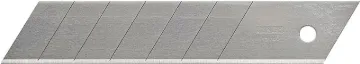 STANLEY 11-325T Replacement Blade, 25 mm, 5-1/2 in L, Carbon Steel, 7 -Point, 10/PK, Carded