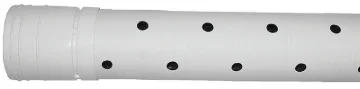 ADS 4520010 Triple-Wall Pipe, 4 in, 10 ft L, Bell x Spigot, White