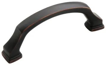 Amerock BP55343ORB Cabinet Pull, 3-11/16 in L Handle, 1-3/8 in H Handle, 1-3/8 in Projection, Zinc,
