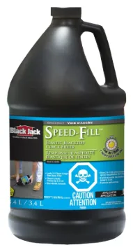 Black Jack Speed-Fill Series 6438-9-34 Elastic Crack Filler, Liquid, Black, Mild Hydrocarbon, 1 gal