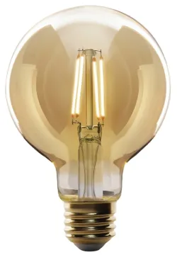 Feit Electric G25/VG/LED Filament LED Bulb, Decorative, Globe, G25 Lamp, 60 W Equivalent, E26 Lamp B
