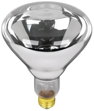 Feit Electric 125R40/1 Incandescent Lamp, 125 W, BR40 Lamp, Medium E26 Lamp Base, 2700 K Color Temp,