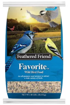 Feathered Friend Favorite Series 14158 Wild Bird Food, All-Purpose, 40 lb Bag