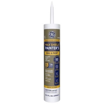 GE GE5091 Painter's Sealant, White, 24 hr Curing, 40 to 100 deg F, 10.1 oz Cartridge