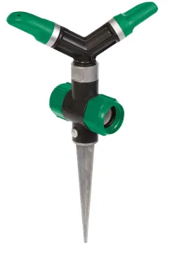 GILMOUR MFG 813423-1003 Whirling Sprinkler with Spike Base, 1800 sq-ft, Metal/Plastic