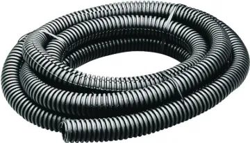 GB FLX-5007T Split Tubing, 1/2 in Dia, 7 ft L, Polypropylene, Black