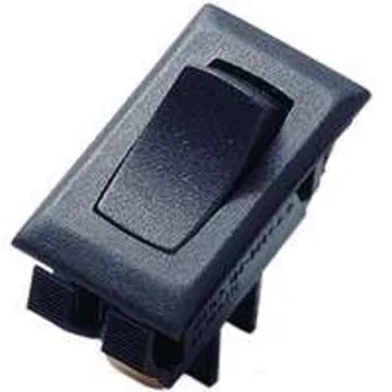 GB GSW GSW-41 Rocker Switch, 8/16 A, 125/250 V, SPST, 0.55 x 1.12 in Panel Cutout, Nylon Housing Mat