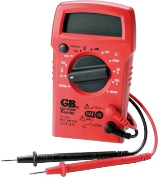 GB GDT-311 Multimeter, 500 VAC, 600 VDC, 2 MOhm, Digital, LCD Display, Functions: AC Voltage, DC Vol