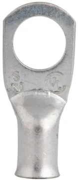 GB AML-202 Compression Lug, 6 AWG Wire, 3/8 in Stud, Copper Contact, Silver