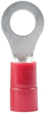 GB 20-102 Ring Terminal, 600 V, 22 to 18 AWG Wire, #8 to 10 Stud, Vinyl Insulation, Copper Contact,