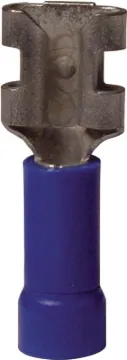 GB 20-143F Disconnect Terminal, 600 V, 16 to 14 AWG Wire, 1/4 in Stud, Vinyl Insulation, Blue