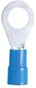 GB 20-103 Ring Terminal, 600 V, 16 to 14 AWG Wire, #4 to 6 Stud, Vinyl Insulation, Copper Contact, B