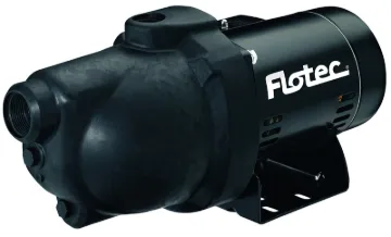 Flotec FP4032 Jet Pump, 9.6/19.2 A, 115/230 V, 1 hp, 1-1/4 in Suction, 1 in Discharge Connection, 25
