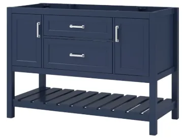 Foremost Lawson Series LSBV4822D Vanity Cabinet, 48 in W Cabinet, 21-1/2 in D Cabinet, 34 in H Cabin