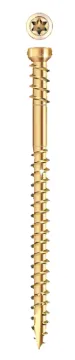 GRK Fasteners RT Series 16105 Screw, #9 Thread, 3-1/8 in L, Reverse Thread, Trim Head, Star Drive, S